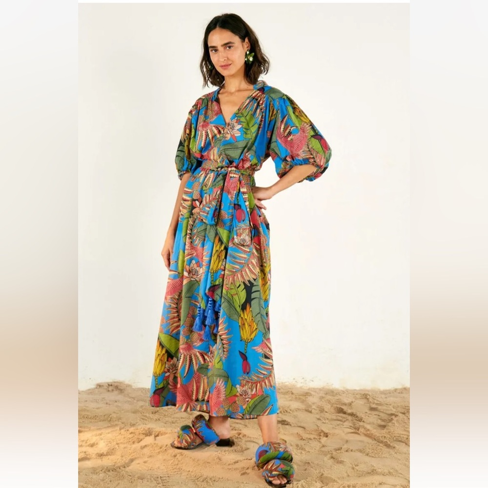 RARE Farm Rio Totally Tuiuiu Maxi Dress